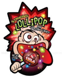 Kẹo Nổ Striking Lollipop Hong Kong Popping Candy Vị Cola