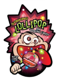 Kẹo Nổ Striking Lollipop Hong Kong Popping Candy Vị Dâu 