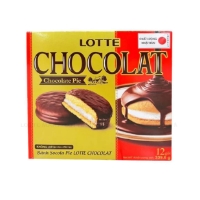 Bánh Lotte Chocolat Hương Chocolate Hộp Màu Đỏ