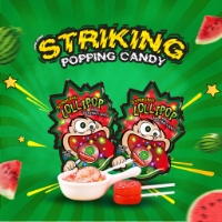 Kẹo Nổ Striking Hong Kong Popping Candy Vị Dưa Hấu Watermelon 