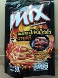 Bánh Que Cọng Mix Thái Lan Vị Gà Cay Hàn Quốc Spicy Korean Chicken Biscuit Sticks