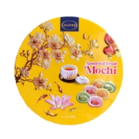 Bánh Mochi Hộp Thiếc Hoa Quả Tổng Hợp Vàng