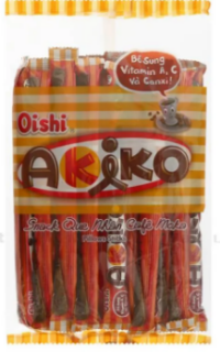 Bánh Snack Que Oishi Akiko Nhân Cafe Moka