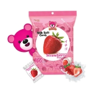 Kẹo Sữa Mềm Dẻo Trái Cây Biskio Big One Group Milk Soft Candy Hương Dâu