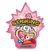 .Kẹo Nổ Striking Hong Kong Popping Candy Vị Vải Lychee 