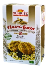 Bánh Yến Mạch Sunrise Mè Đen Nutri Gain Black Sesame Oatmeal Cracker