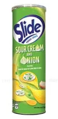 Snack Khoai Tây Slide Vị Kem Chua & Hành