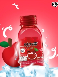 Kẹo The Không Đường Hương Táo Đỏ PLAY MORE Cooling Red Apple 