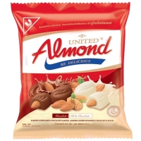 Kẹo California (Đỏ) Socola, Socola Trắng Phủ Hạnh Nhân Almond Thái Lan