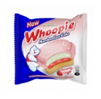 Bánh Bông Lan Whoopie Với Kẹo Dẻo Marshmallow Phủ Dâu 