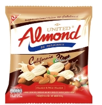 Kẹo California 2 Tone (Vàng) Socola, Socola Trắng Phủ Hạnh Nhân Almond