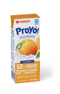 Sữa Chua Uống Lên Men ORION Proyo! Vị Cam Ép