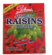 Nho Khô Raisin Hiệu Dbent Đỏ
