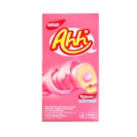 Bánh Snack Phủ Kem Phomai Dâu Nabati Ahh' Strawberry Cheesecake Flavoured Coated Snack