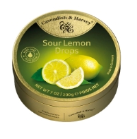 Kẹo Hộp Thiếc Đức Cavendish Harvey Hương Chanh Sour Lemon Drops
