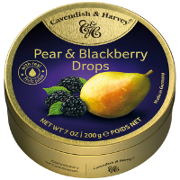Kẹo Hộp Thiếc Đức Cavendish Harvey Hương Lê & Dâu Đen Pear & Blackberry Drops