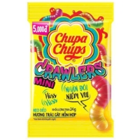 Kẹo Dẻo Chupa Chups Con Sâu Crawlers Mini Hương Trái Cây Hỗn Hợp