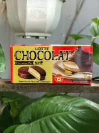 Bánh Lotte Chocolat Hương Chocolate Hộp Màu Đỏ