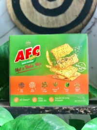 Bánh Cracker AFC Dinh Dưỡng Hạt & Thảo Mộc Bắp Xào Bơ