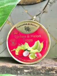 Kẹo Hộp Thiếc Đức Cavendish & Harvey Lychee & Melon Drops