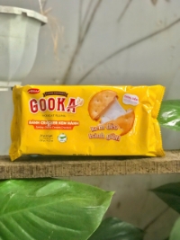 Bánh Quy Cracker Kem Dẻo GOOKA Bibica Nhân Nougat