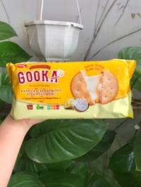 Bánh Quy Cracker Kem Dẻo GOOKA Bibica Nhân Nougat